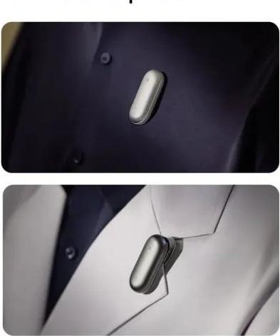 Actual product image Plaud NotePin Clip and Magnetic Holder, silver