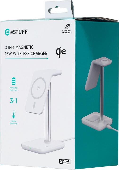 Produktbild eSTUFF QI2 3-in-1 Magnetic Wireless