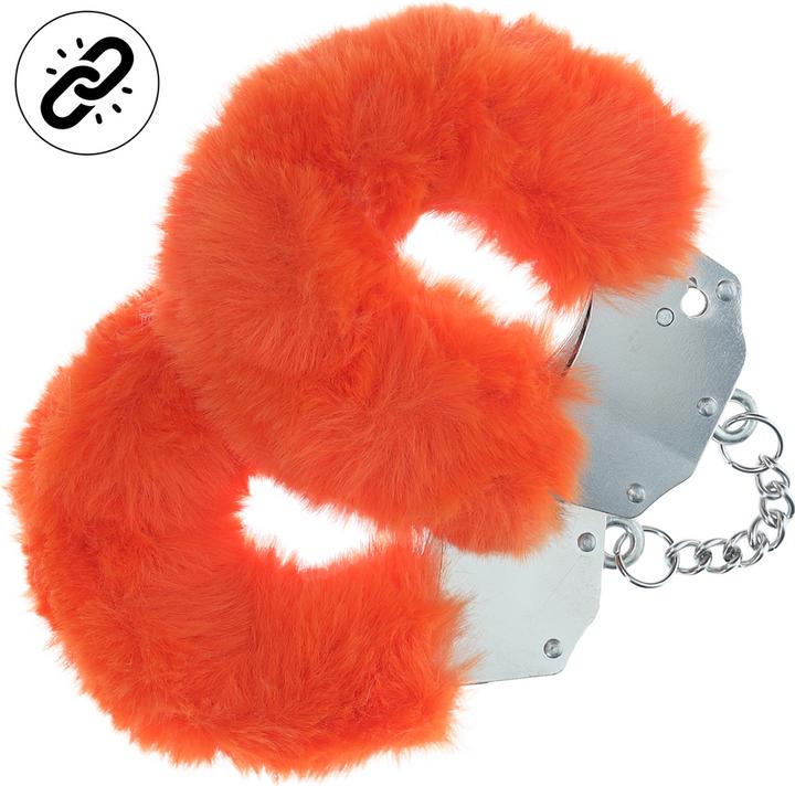 Productafbeelding Ouch! Heavy-duty Fluffy Handcuffs - Orange