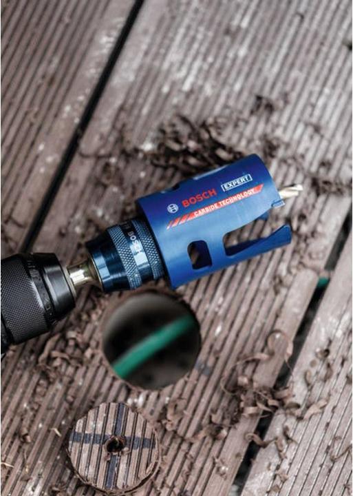 Actual product image Bosch Professional Zubehör EXPERT Construction Material -Power Change Plus hole saw, 20 25 32 38 51 64 x 60 mm, 10-piece (20 mm, 25 mm, 32 mm, 38 mm, 51 mm, 64 mm)
