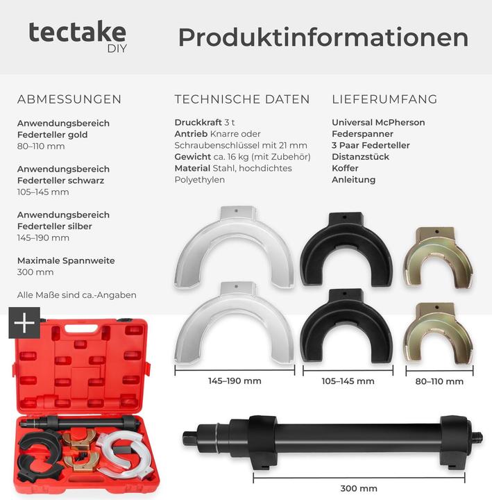 Produktbild tectake Federspanner Set