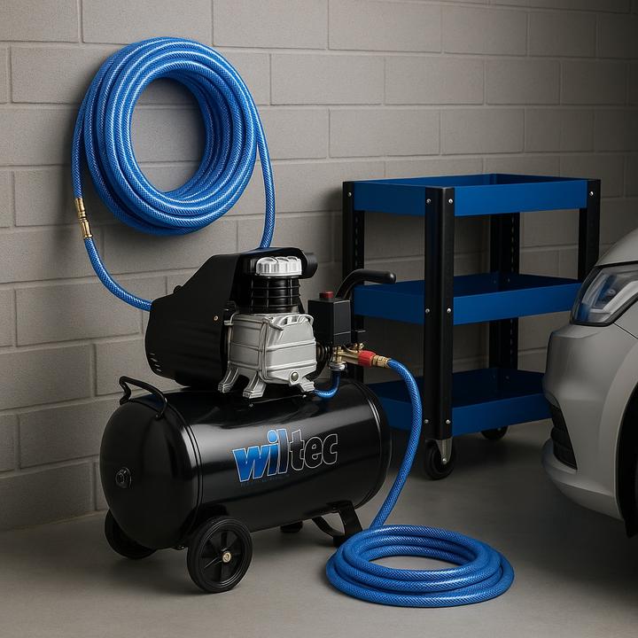 Produktbild Wiltec PVC Druckluftschlauch 20m Kompressorschlauch Gewebeschlauch Luftschlauch