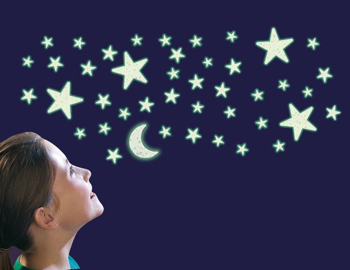 Produktbild Brainstorm Glitter Sterne Glow in the Dark