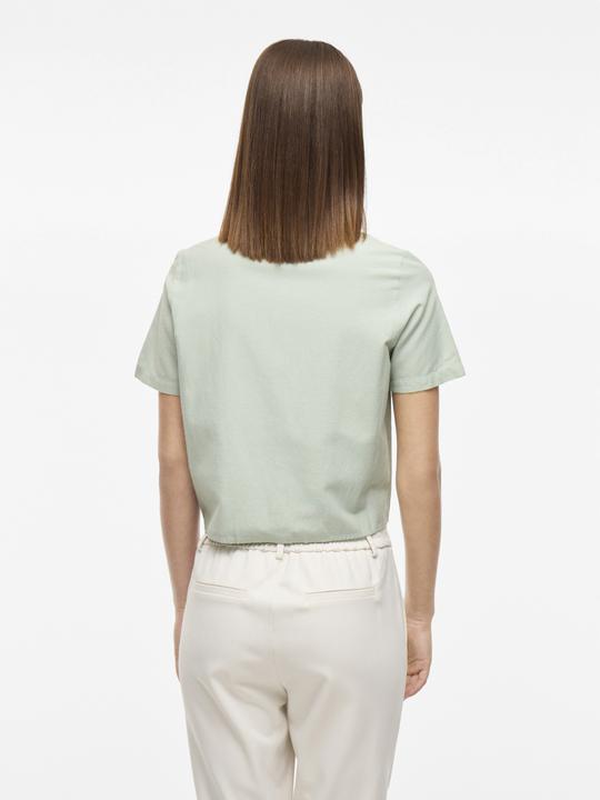 Image du produit Vila Vorn gebundene Kurzarmhemd (38)