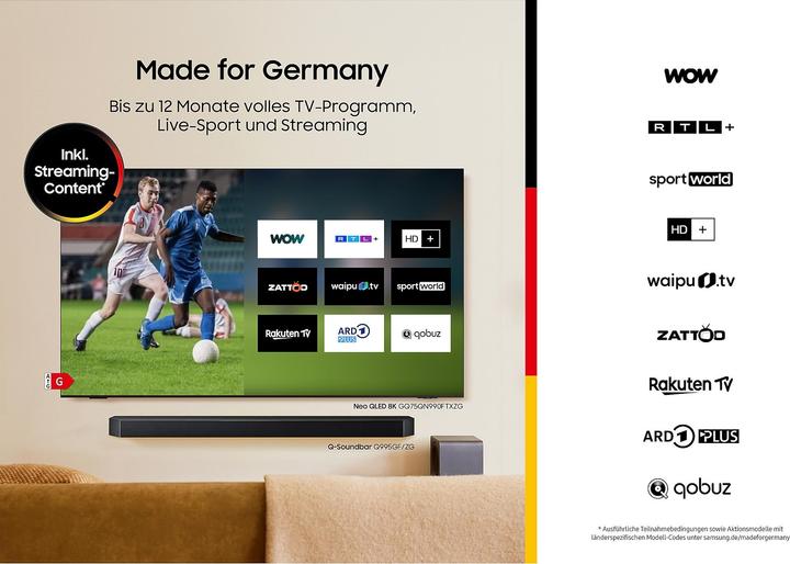 Produktbild Samsung HW-Q995GF/ZG (656 W, 11.1.4 Kanal)