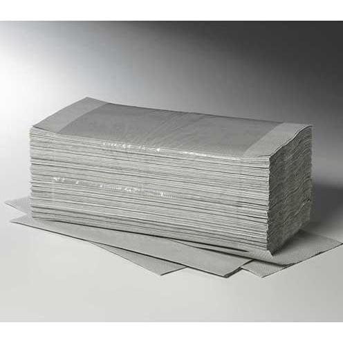 Fripa Blatt Handtuchpapier V-Falznatur Plus L Zick-Zack Plus L, Haushaltspapier, Grau