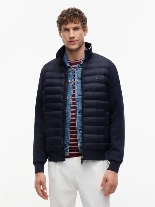 Produktbild Tommy Hilfiger Felpa con Zip e Collo a Mezza Zip in Tessuto Misto (L)