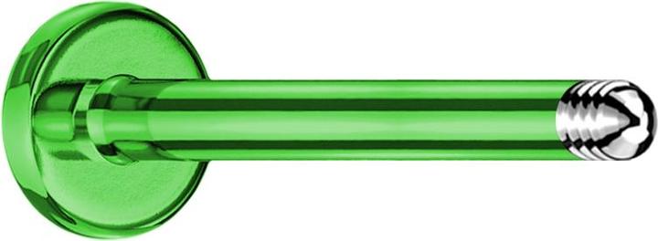 Immagine prodotto Star Piercing Asta micro labret verde (Titanio, senza ottone)