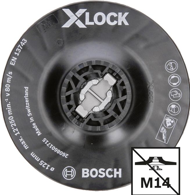 Produktbild Bosch Professional Zubehör PRO Backing Pad X-Lock, hart, 125 mm, hart (P60)
