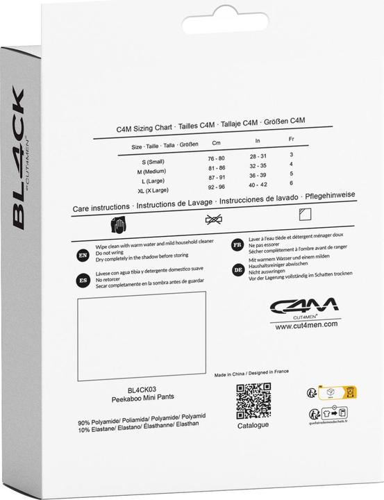 Produktbild Cut4men Herren Mini Pants "Peekaboo" (XL)