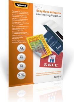 Image du produit Fellowes Pochette à plastifier A4 5601703 brillante, 80my, autocollante 25 pcs. (A4, 25 pcs, 80 µm)