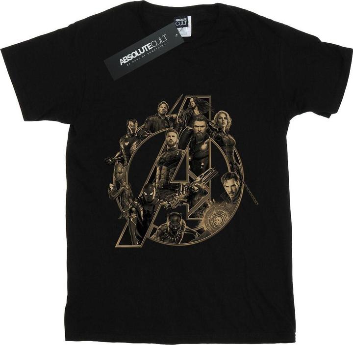 Image du produit - T-shirt AVENGERS INFINITY WAR LOGO - Fille (140, 146)