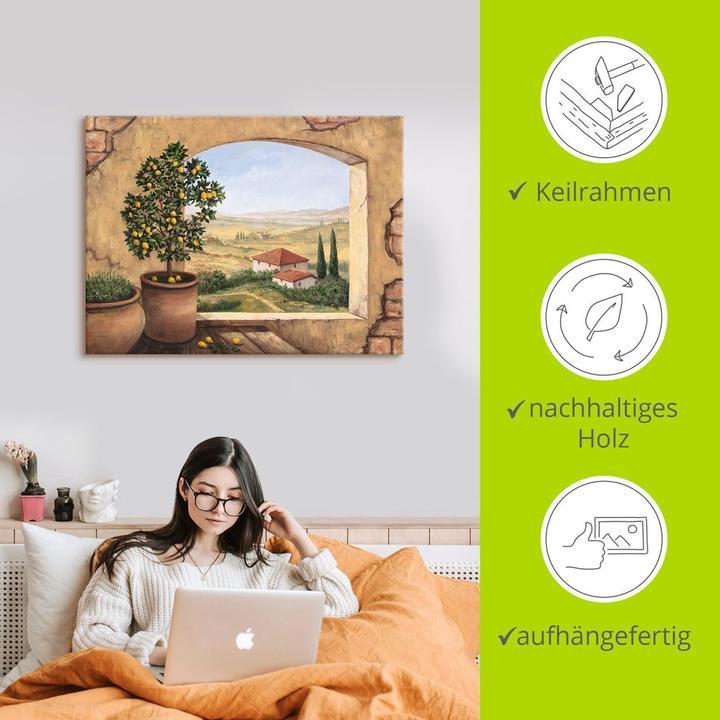 Actual product image Artland Windows in Tuscany T5ZG (80 x 60 cm)