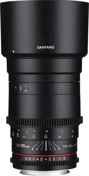 Image du produit Samyang 135mm T2.2 VDSLR Sony E-Mount (Sony E, Plein format)