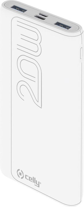 Actual product image Celly POWER BANK PROPOWER 20W WHITE PBPD10000EVOWH (10000 mAh, 20 W)