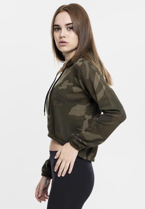 Produktbild Urban Classics Ladies Camo Cropped Hoody (S)
