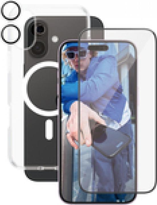 PanzerGlass CARE vlaggenschip 3-in-1 bundel iPhone '24 6,7" (1 Stuk, Apple iPhone 16 Plus)