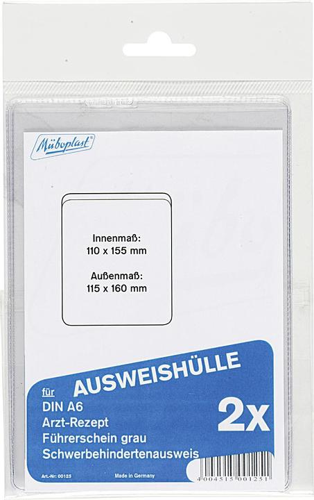 Productafbeelding Müboplast identiteitskaart cover set (A6, 2 x)