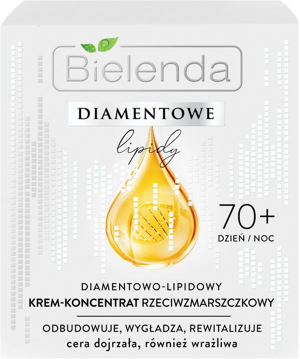Actual product image Bielenda Diamond Lipid 70 Anti-Wrinkle Cream Concentrate Smoothing and Revitalising (50 ml)