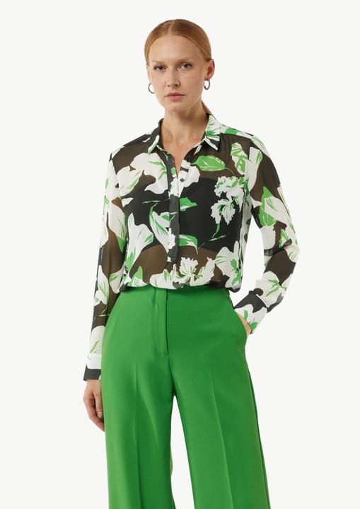 Immagine prodotto Comma Bluse Gemusterte Longbluse aus Chiffon im Loose Fit (36)