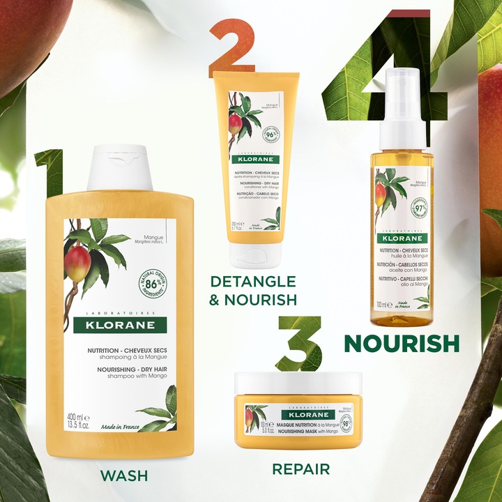 Immagine prodotto Klorane Olio nutriente per capelli al mango (100 ml)