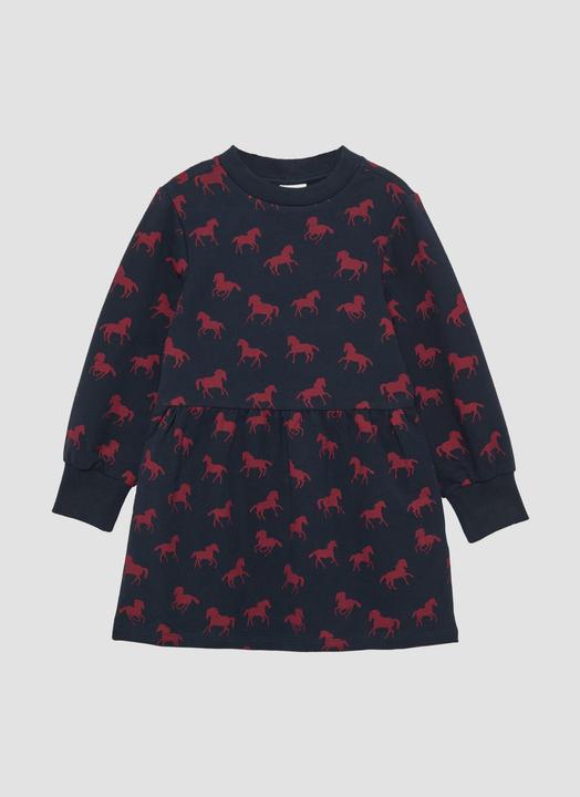 Actual product image S.Oliver Kleid Kurzes Sweat-Kleid mit All-over-Print (92)