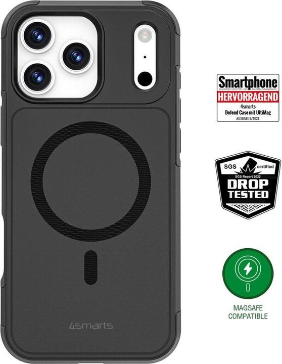 Produktbild 4smarts Defend, Rand, Apple, iPhone 17 Pro Max, 17,5 cm (6.9"), Schwarz (Apple iPhone 17 Pro Max)