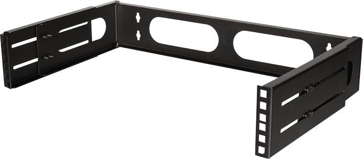 LogiLink W02B40B 48,30cm (19") Wandhalterung 2 HE, schwarz