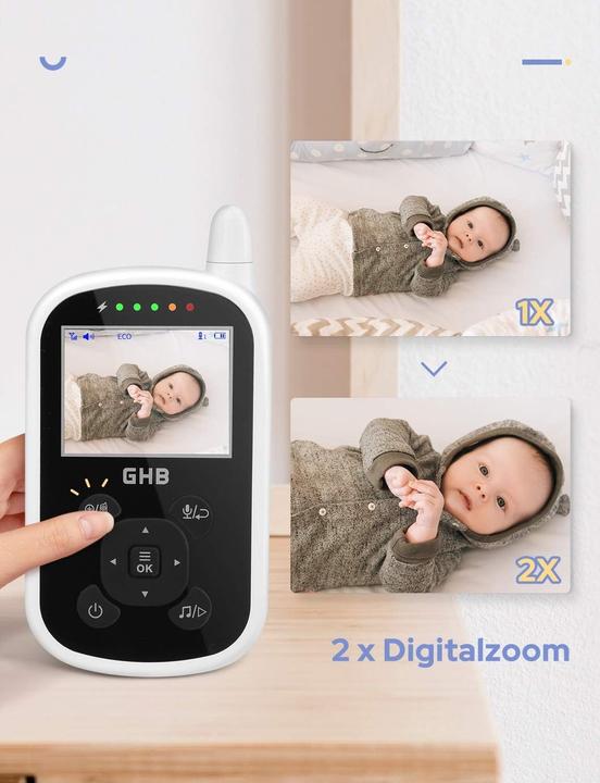 Actual product image GHB Babyphone mit Kamera und Gegensprechfunktion (Video & Audio)