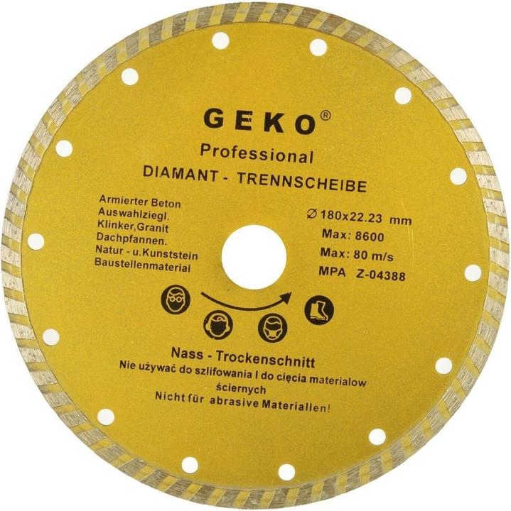 Immagine prodotto GEKO Disco da taglio diamantato, TURBO, 180x8x22mm