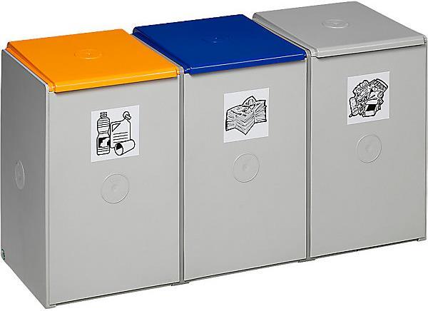 Image du produit kaiserkraft Bacs de tri et de collecte des déchets recyclables (180 l)