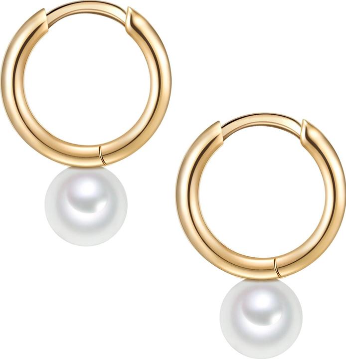 Immagine prodotto Valero Pearls Donna Argento 925 Perle d'acqua dolce coltivate Oro giallo - 11316 (Argento)