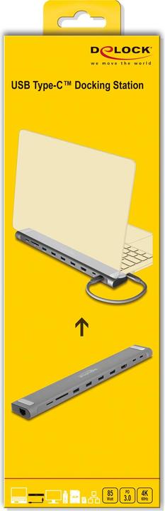 Actual product image Delock USB Type-C™ Slim Dockingstation 4K (USB-C)