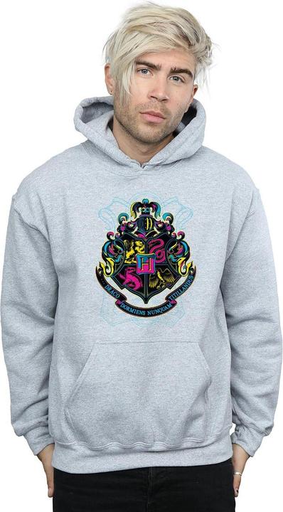 Immagine prodotto Neon Hogwarts Crest Felpa con Cappuccio Uomo (S)