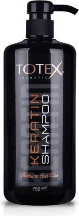 Totex Haar Keratin Shampoo Premium Haarpflege 750ml Feuchtigkeitsspendend und nährend Tiefenbefeuchtung (750 ml, Flüssiges Shampoo)
