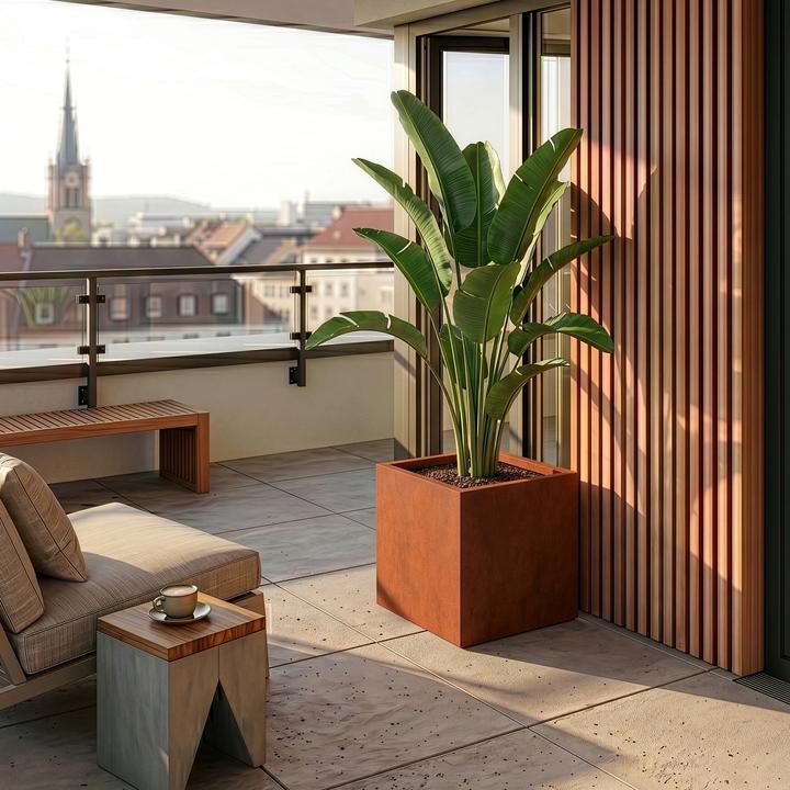 Produktbild Casa.Pro Pflanzkübel Vaargel 60x60x60 cm Cortenstahl Edelrost