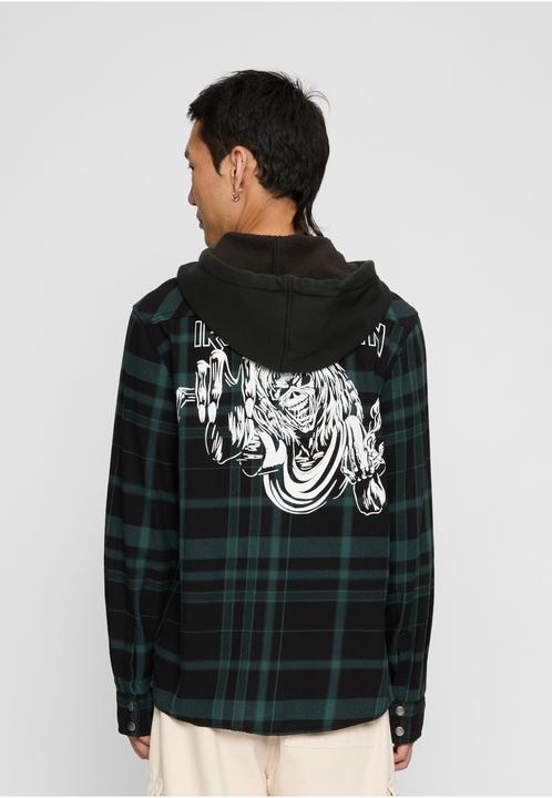 Produktbild Brandit Iron Maiden Checkshirt Sweathood Eddy - 192207 (L, S)