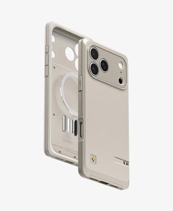 Produktbild Spigen - Classic LS MagFit (ACS10479) - iPhone 17 Pro - Stone (Apple iPhone 17 Pro)
