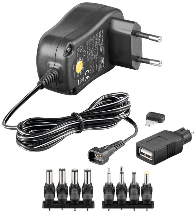 Image du produit Goobay Adaptateur secteur universel 3V-12V 1.0 A