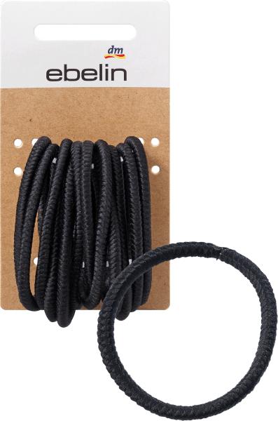 Produktbild dm ebelin Haargummis Struktur schwarz (Haargummi)