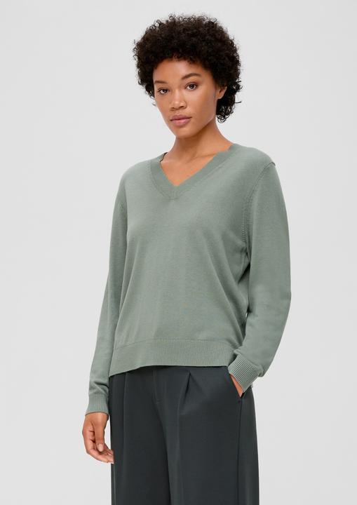 Produktbild s.Oliver Strickpullover Strickpullover aus Viskosemix (48)