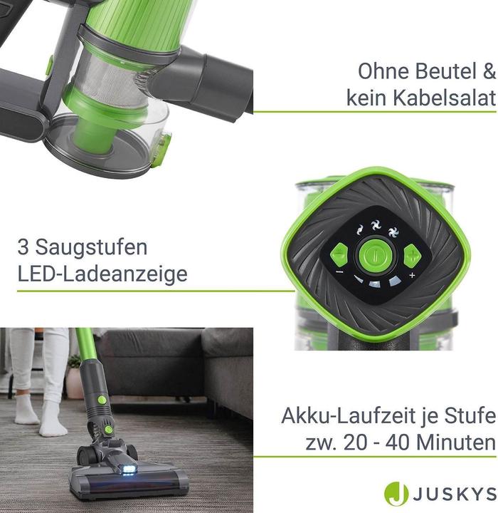 Produktbild Juskys Akkustaubsauger VC2101