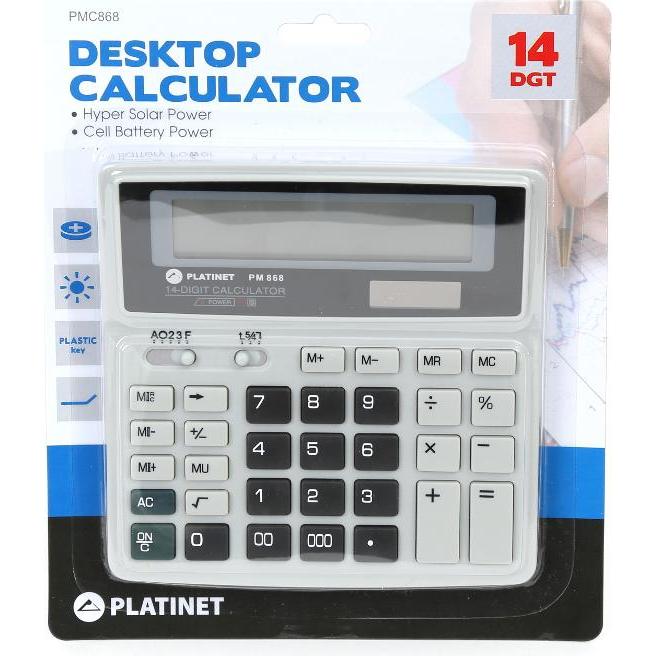 Platinet, Taschenrechner, Platinum Calculator (40472) (Solarzellen, Batterien)
