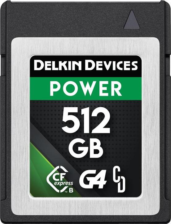 Actual product image Delkin POWER Cfexpress Type B G4 512GB R:1780MB/s W:805MB/s (512 GB, CFexpress type B)