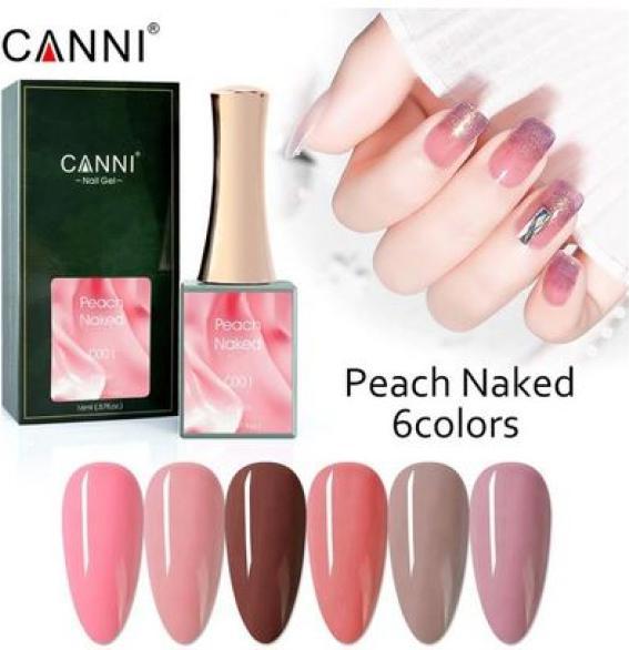 Produktbild Nagellack24 Gellack Peach Naked C005 UV/LED (Peach Naked, UV-Gel Lack)