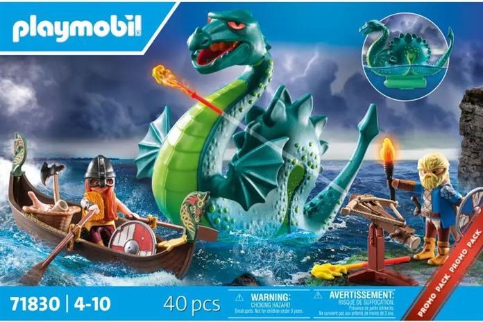 Image du produit Playmobil Viking avec un monstre marin (71830, Histoire de Playmobil)