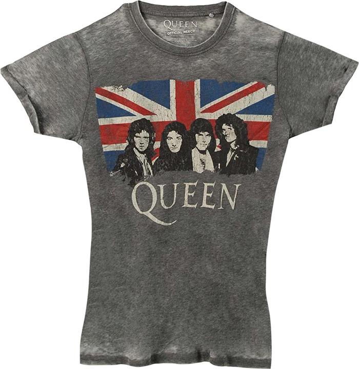 Produktbild Queen Erwachsene Burnout Union Jack TShirt (XXL)