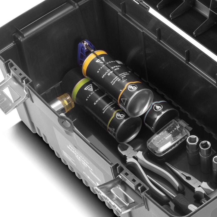 Produktbild Stahlwerk Toolbox Set mit 4 leeren Werkzeugkisten Modul-System Sortimentsboxen