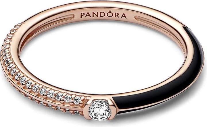 Immagine prodotto Pandora ME Anello doppio con pavé e nero (52)