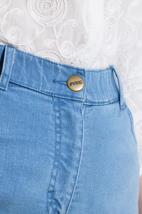 Produktbild Ulla Popken Jeans-Culotte, weites Bein, Elastikbund (60)